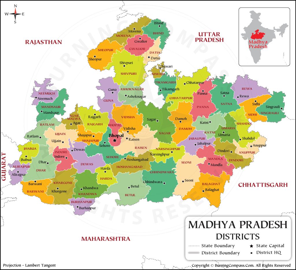 Madhya Pradesh District Map 5a4e29ed3b 